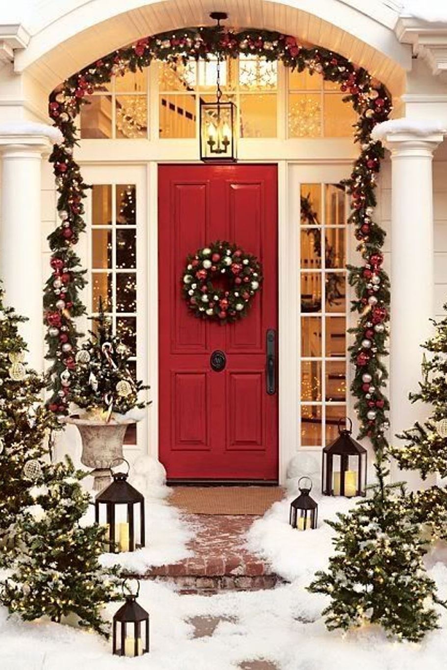 christmas decorations for front door