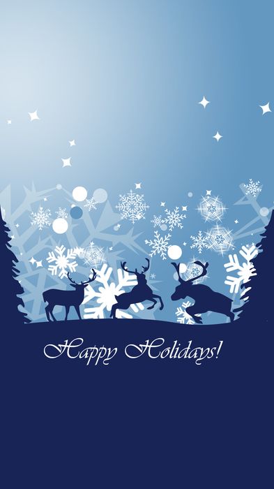 deer trees holiday mobile wallpaper background 1080x1920