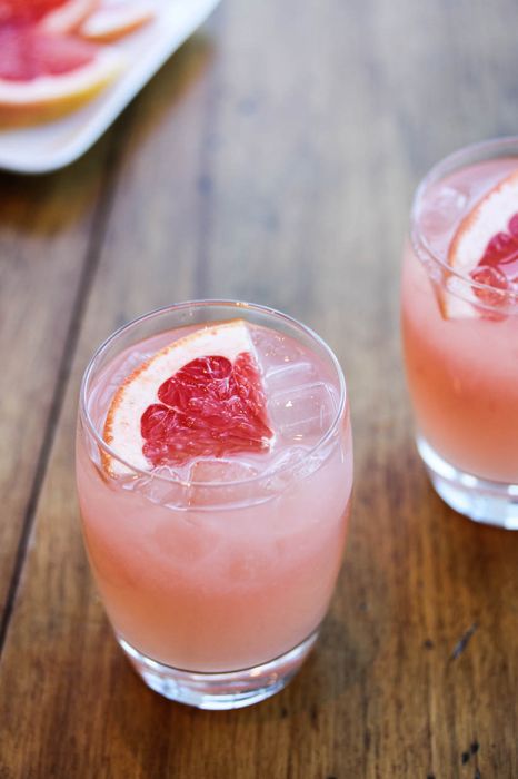 grapefruit ice glass cold drink food photo