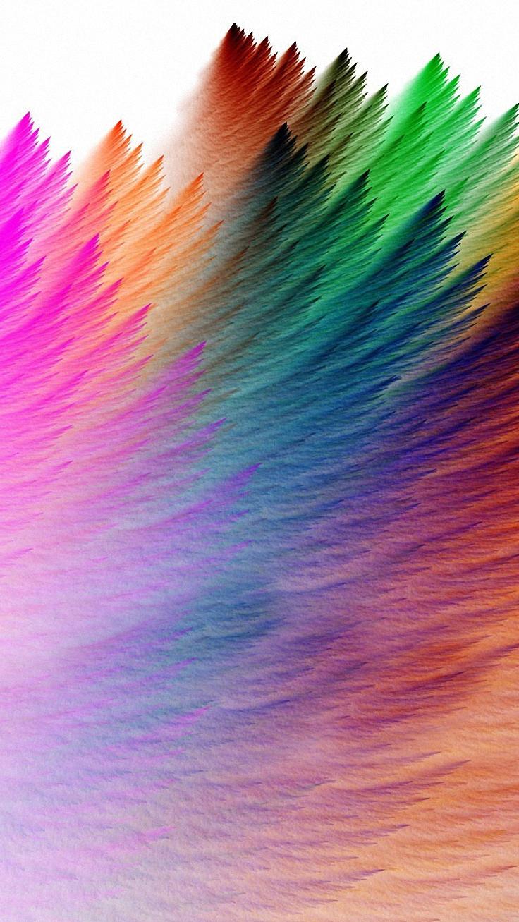 rainbow colorful feathers background