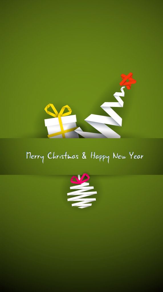 merry christmas happy newyear green background