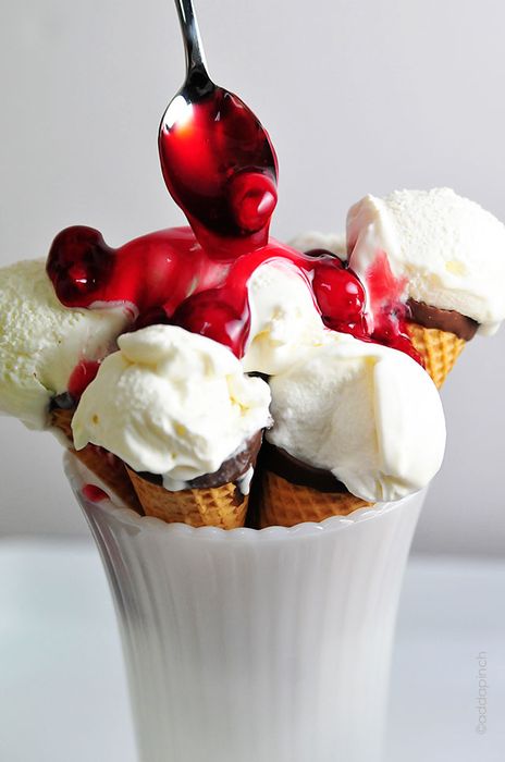 ice cream cherry