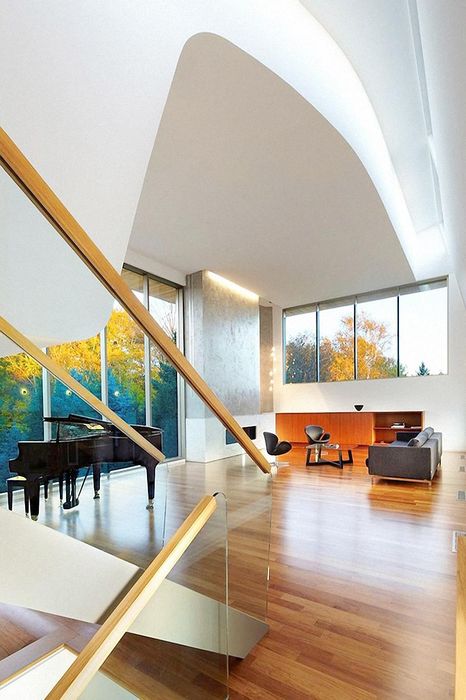 interior design white modern wood