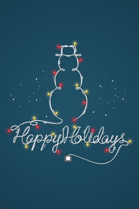 christmas snowman lights happy holidays