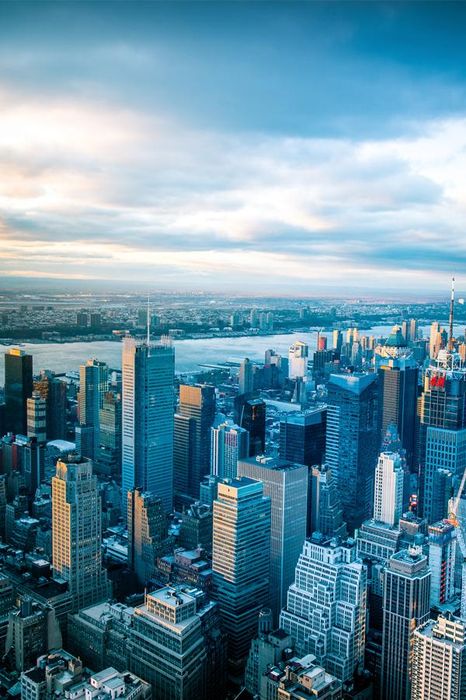 new york city sky blue filter