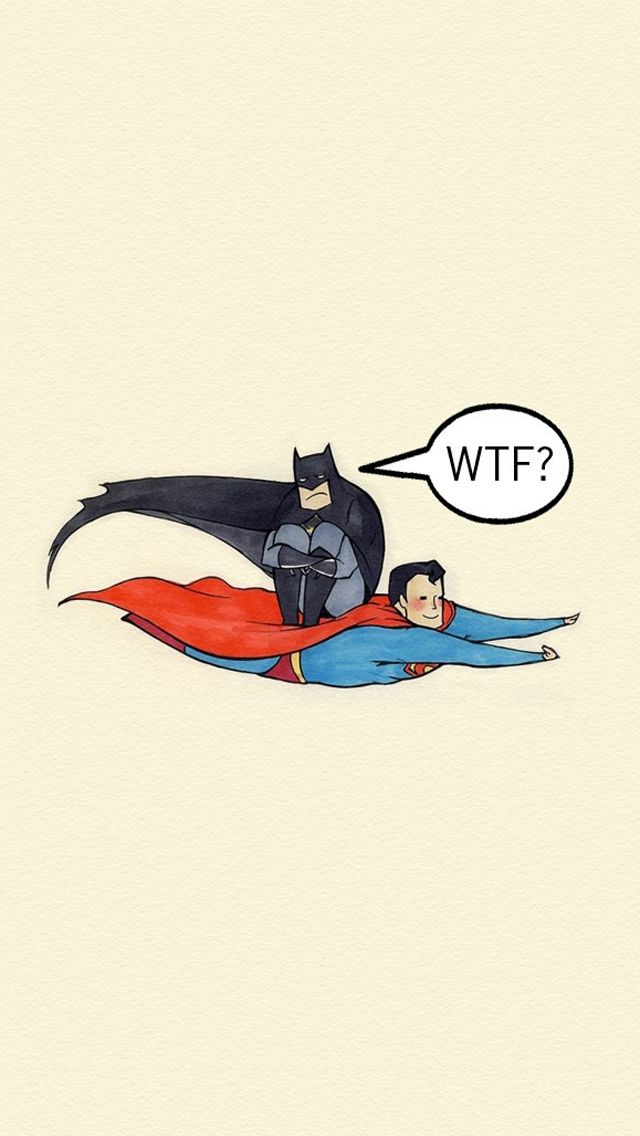 batman superman wtf flying fun background