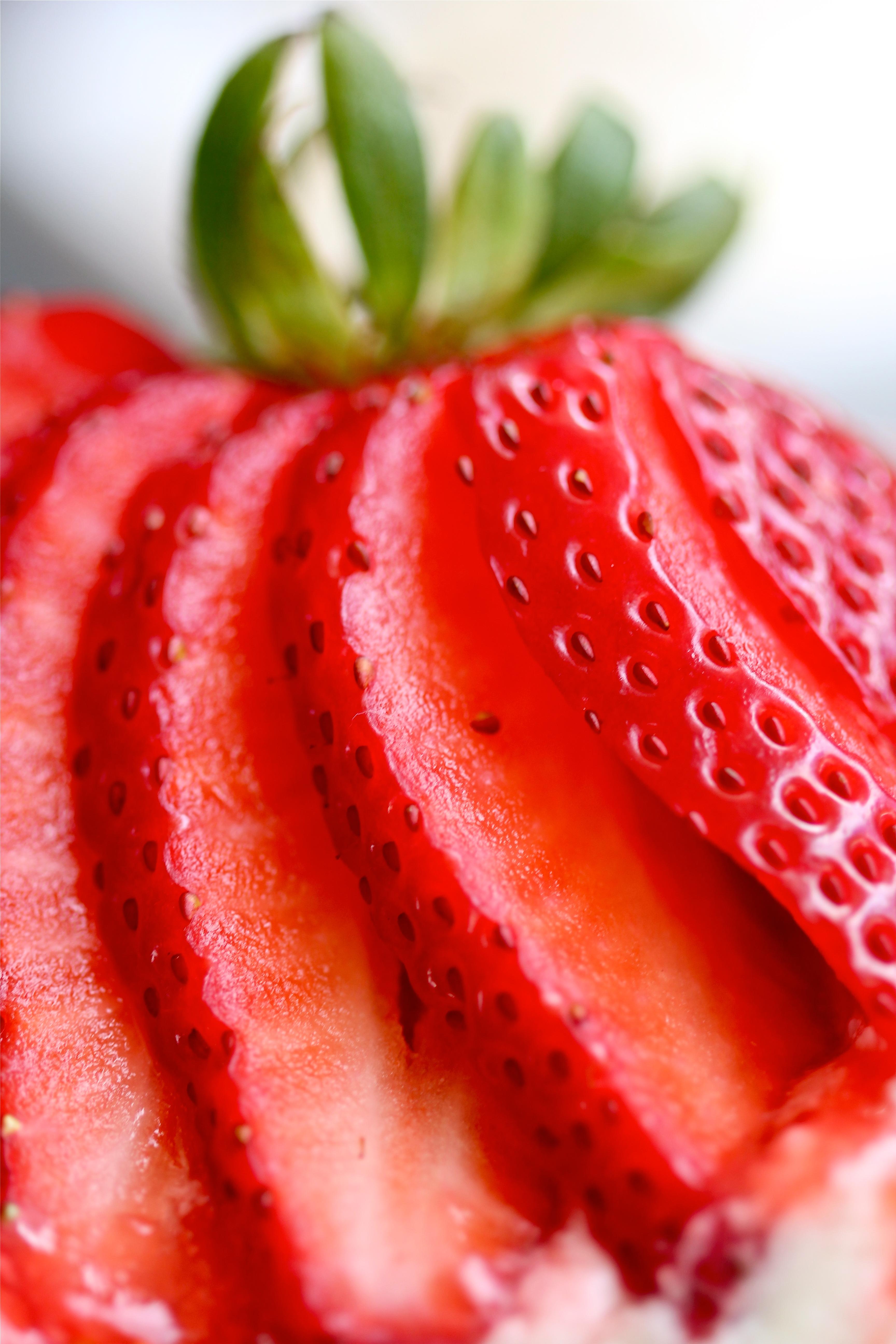 macro berry fruit food photo strawberries sweet dessert