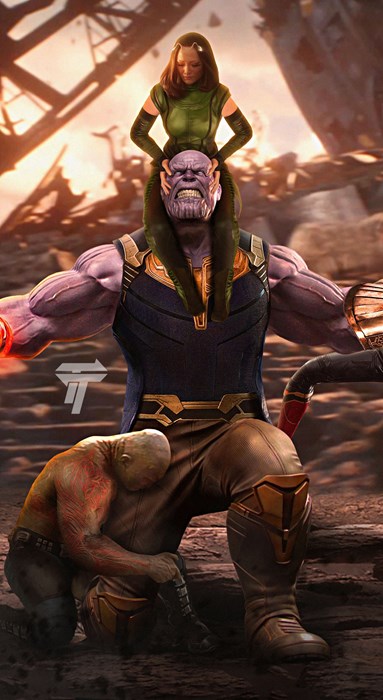 thanos marvel avengers infinity war battle titan ironman comics