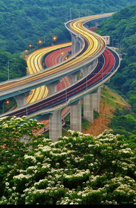 highway road travel architecture nature landscape sky building sight wood